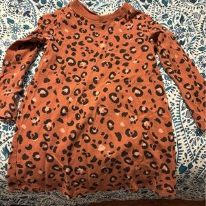 Hanna Andersson Orange Leopard Print Dress